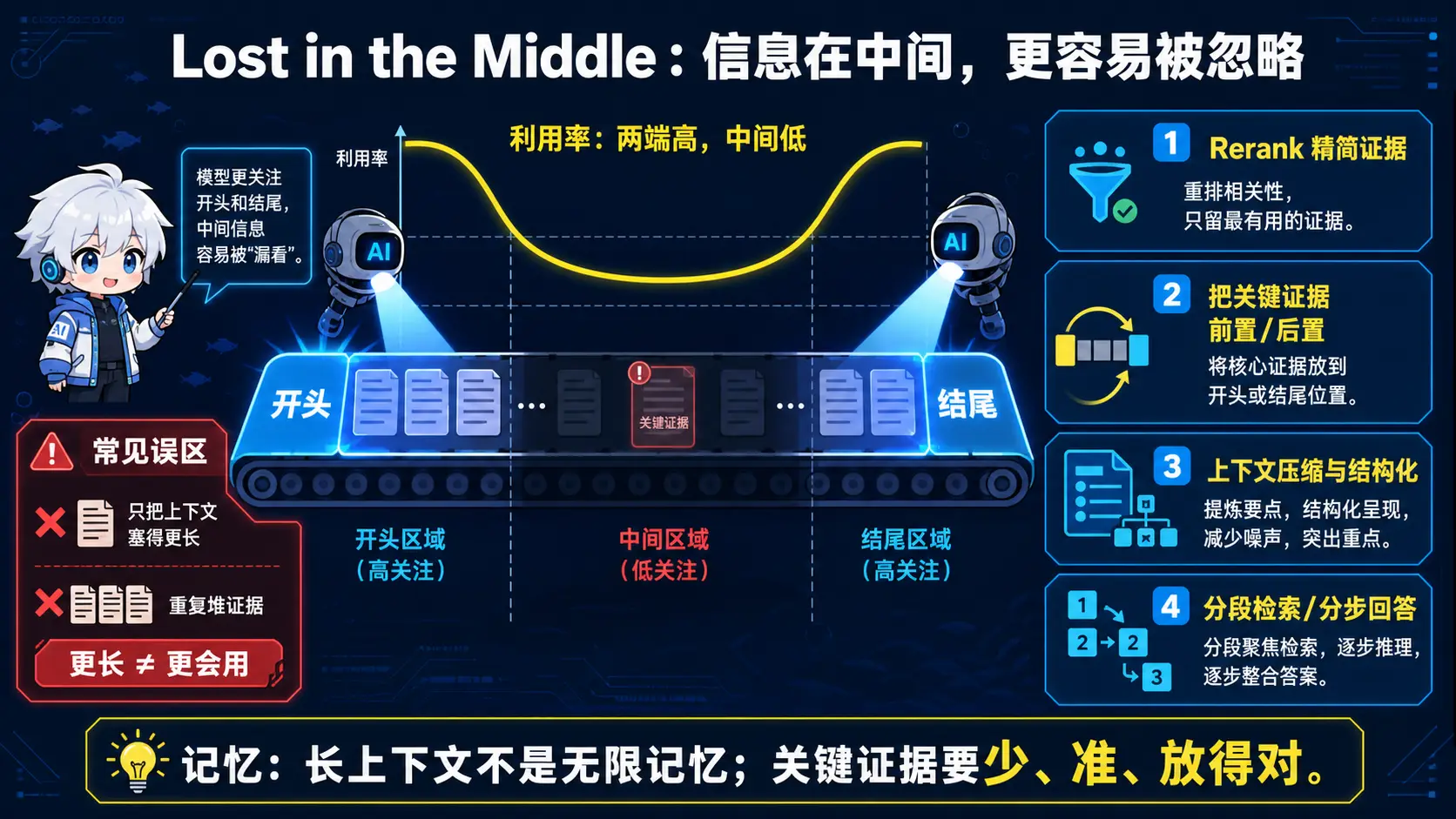 Lost in the Middle 与长上下文优化图解