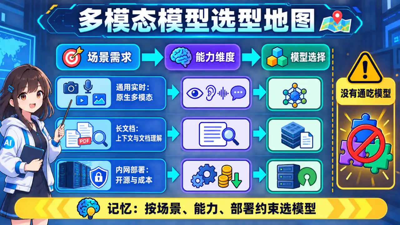 21 模块 Q2 教学图:2026年主流多模态模型有哪些?各自特点是什么?