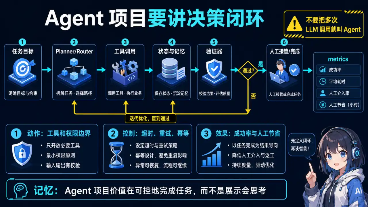 项目经验模块 Q3 教学图:完整讲述 AI Agent 项目
